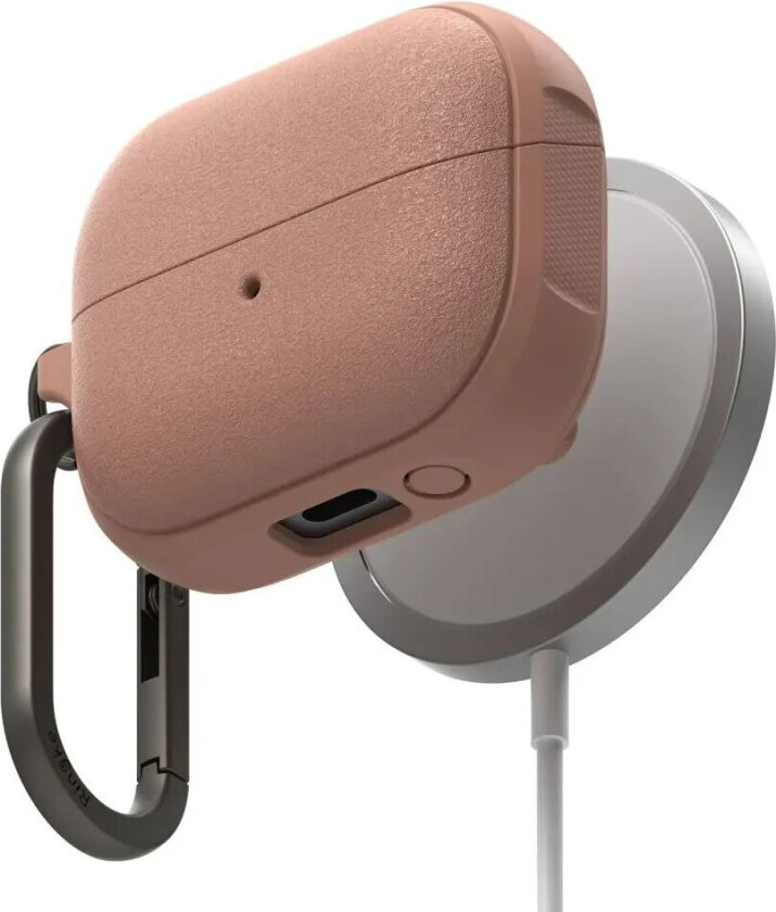 Samsung Galaxy Buds 3 / 3 Pro Onyx Magnetic Deksel med Karabinkrok - MagSafe Kompatibel - Rosa