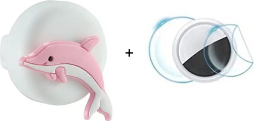 Apple AirTag Silikon Holder for Sko med Motiv - Delfin