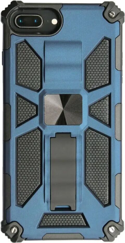 iPhone 8 Plus / 7 Plus / 6 (s) Plus Håndverker Deksel med Kickstand - Blå