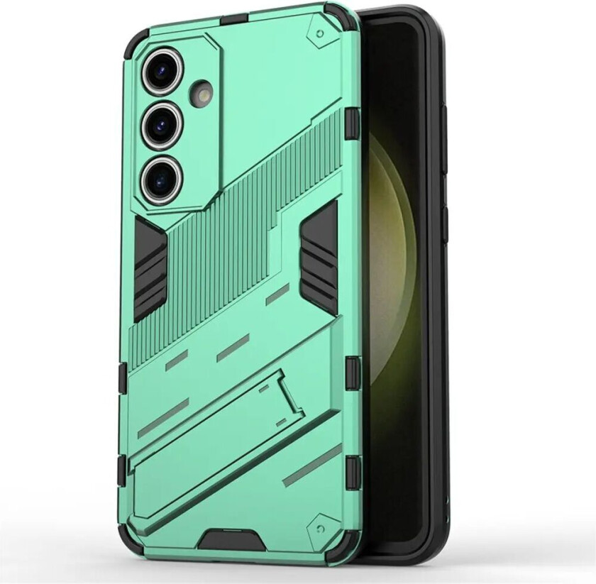 Samsung Galaxy S24 FE Hybrid Deksel med Kickstand - Grønn