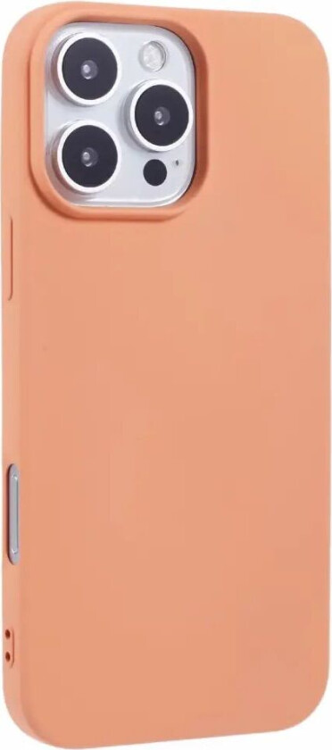 iPhone 16 Pro Matt Fleksibelt Plast Deksel - Oransje