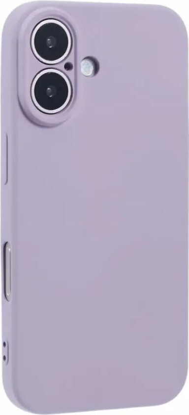 iPhone 16 Matt Fleksibelt Plast Deksel - Lilla