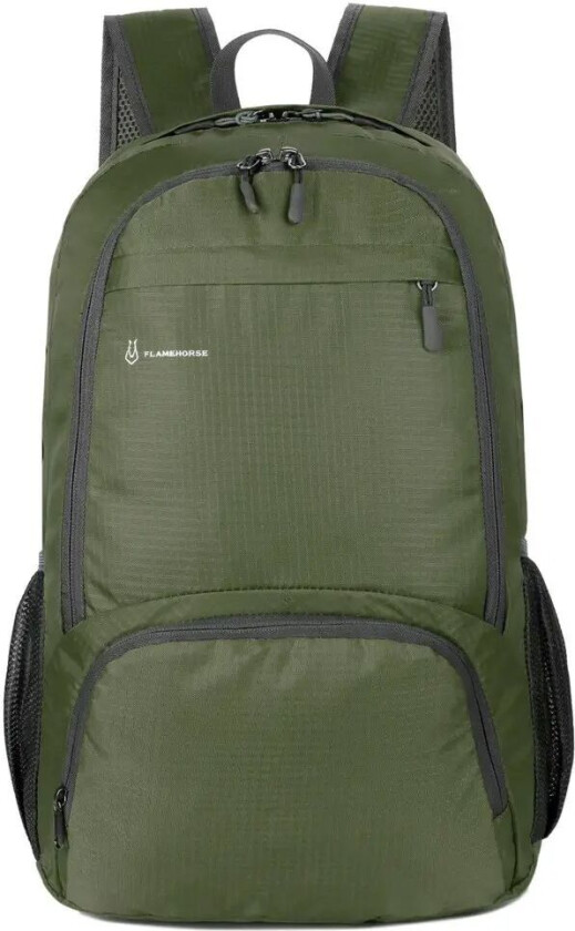 Vannavstøtende Nylon Ryggsekk (47 x 31 cm) - Mørk Grønn