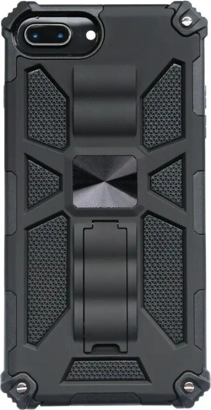 iPhone 8 Plus / 7 Plus / 6 (s) Plus Håndverker Deksel med Kickstand - Svart