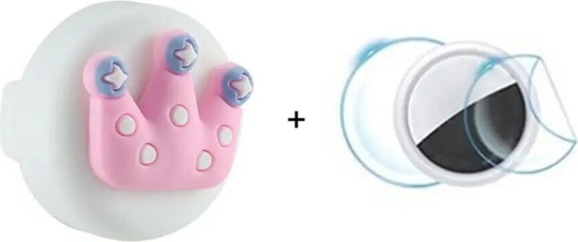 Apple AirTag Silikon Holder for Sko med Motiv - Krone