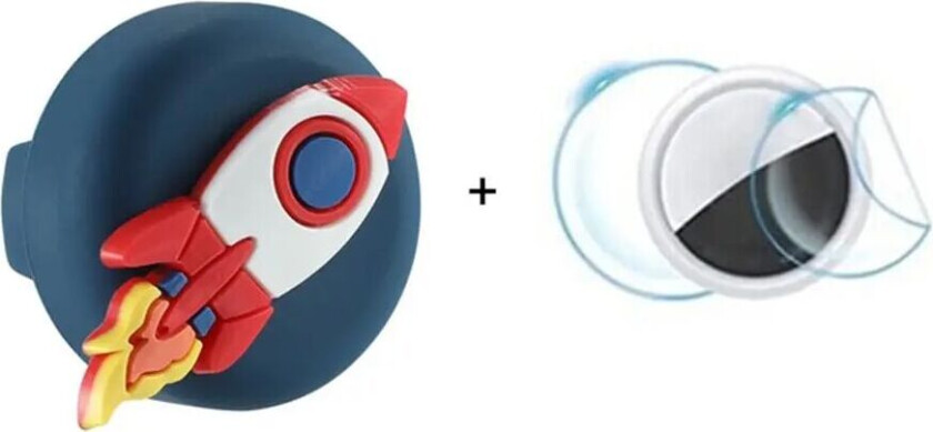 Apple AirTag Silikon Holder for Sko med Motiv - Rakett