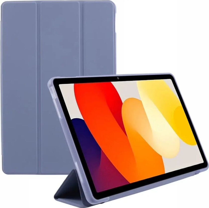 Xiaomi Redmi Pad SE Tri-Fold Kunstlæder Tablet Cover - Lilla