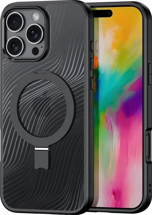 Etui Aimo Mag Z Magsafe I Podstawk Na Iphone 16 Pro - Svart