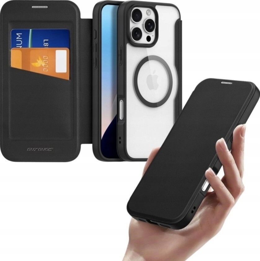 Etui Skin X Pro Na Iphone 16 Pro Max Z Magsafe I Klapk - Svart