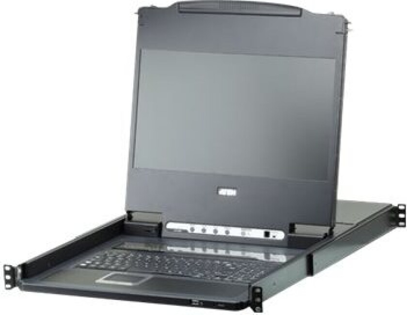 Aten Cl6708mw - Kvm-Konsoll Med Kvm-Svitsj - 8 Porter - Usb - 17.3" - Kan Monteres I Rack - 1920 X 1080 Full Hd (1080P) @ 60 Hz - 300 Cd/M² - 650:1 -