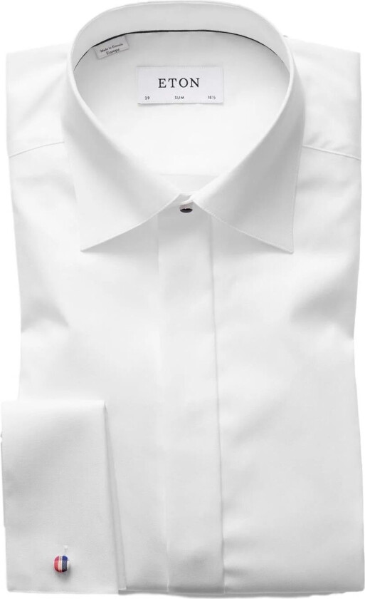 3000 Slim Evening White Signature Twill Shirt Skjorte Hvit  male 40