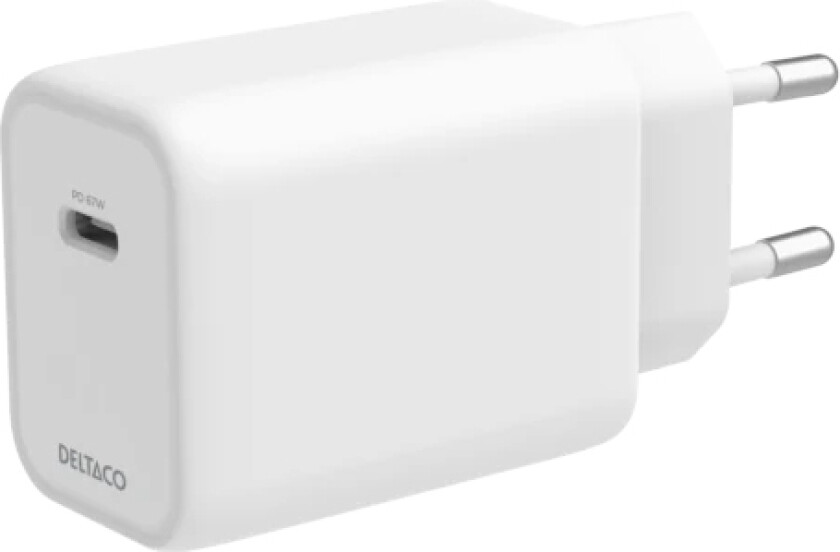 Usb-C Pd Wall Charger 67 W, Gan, 1X Usb-C, White