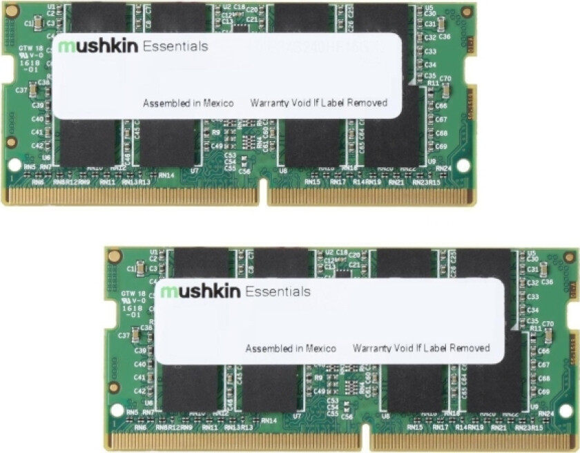 Mushkin Essentials - Ddr4 - Sett - 16 Gb: 2 X 8 Gb - So Dimm 260-Pin - 2400 Mhz / Pc4-19200 - Cl17 - 1.2 V - Ikke-Bufret - Ikke-Ecc