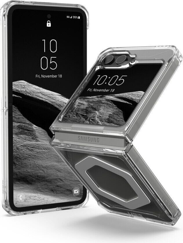 Samsung Galaxy Z Flip 6 Deksel Plyo Pro MagSafe Ice/Silver