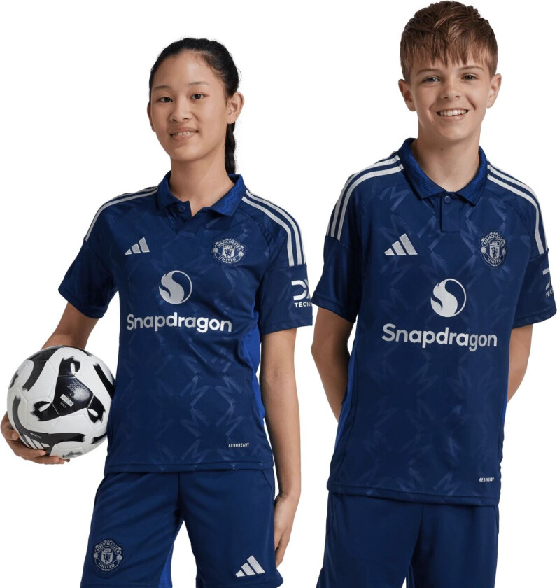 adidas Manchester United Away Jersey 2024/25, fotballdrakt, junior night indigo