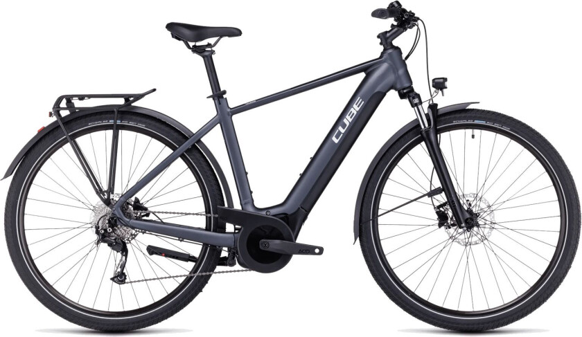 Cube Touring Hybrid ONE 500Wh 24/25, elsykkel, herre Grey´N´White