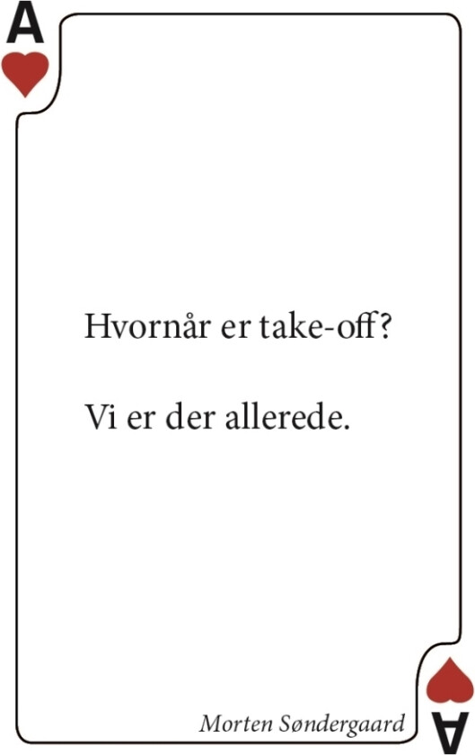 Spillekort Med Digte | Anders Schmidt Thorsen, Andreas Morgenrødt, Anne Kierkegaard, Asger Schnack, Aya Benedikte Kor, Camilla Hjørnholm Olsen, Carst