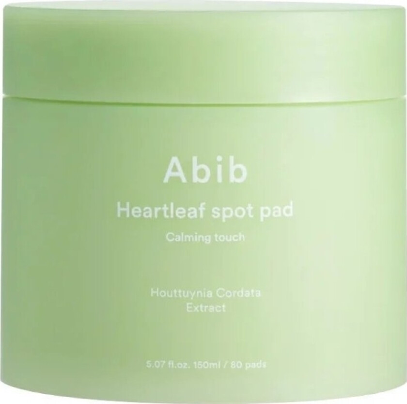 Abib_Heartleaf Spot Pad Calming Touch Beroligende Ansiktsputer 80 Stk