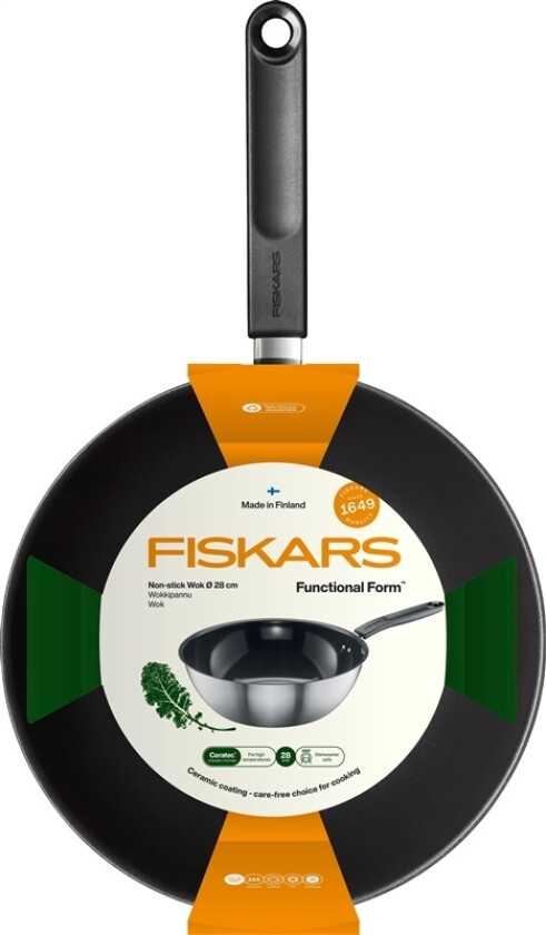 Patelnia Fiskars Pan Wok Ff 28Cm Ceramic Coated 1072313