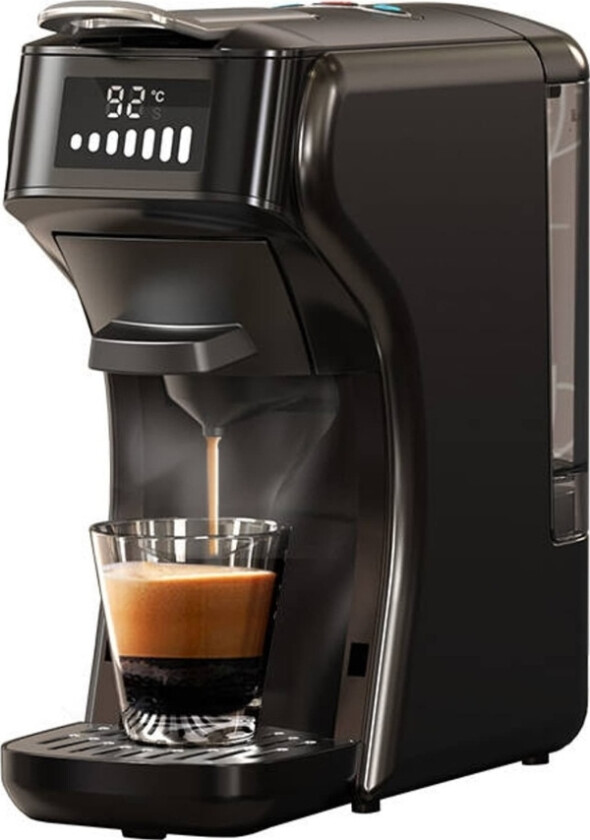 Hibrew Hibrew 5-I-1 Espressomaskin Kapsulinis Kavos Maker H1b-Juodas (Juodas)