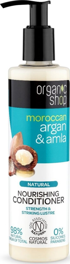 Organic Shop_Natural Nourishing Conditioner Natural Strengthening Hair Conditioner Argan &Amp Amla 280Ml