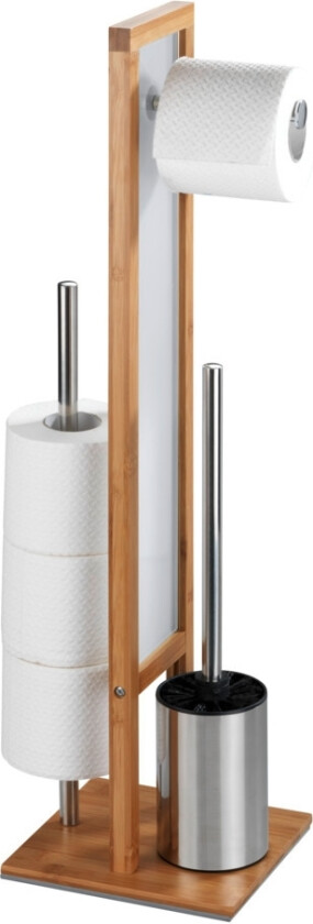 24391100, Toalettbørste Og Holder, Rustfritt Stål, Tre, 230 Mm, 180 Mm, 700 Mm, 8 Cm