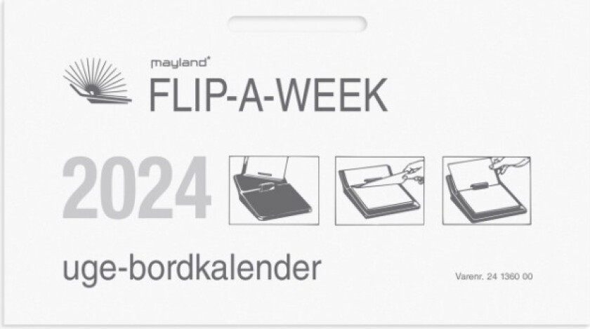 Bordkalender Refill Uge Flip-A-Week 2024