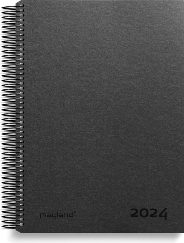 Timekalender Matsort Genbrugskarton Med 1 Dag Pr./Sde 2024