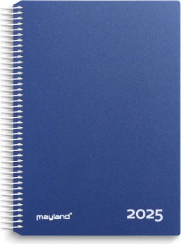 Timekalender M/Spiral Blå 2025 16,8X23,5Cm 25 2180 20