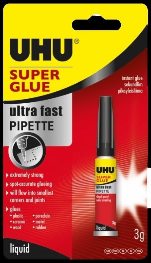 Bilde av Uhu Superlim Pipette, 3G