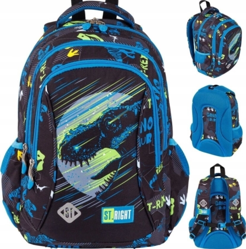 Ryggsekk 27X39x12 1Zam 4Lommes Riktig Dinosurfo