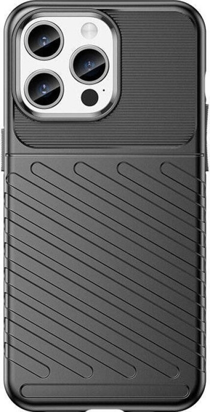Pancerne Etui Iphone 15 Pro Max Thunder-Deksel - Sort