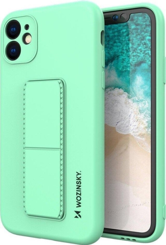 Kickstand-Veske Fleksibelt Silikonetui Med Stativ Til Samsung Galaxy A72 4G Mint