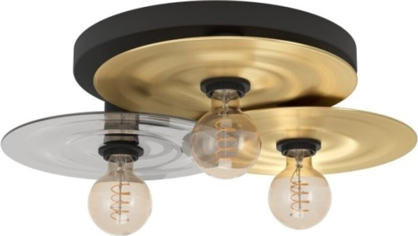 Eglo Lintmill Loft Ø530 E27 Sort/Bm/Lysegrå