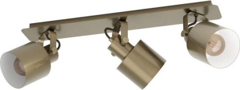 Eglo Southery Spotskinne 3L E27 Cremeguld/Hvid