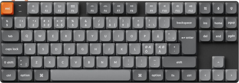 K1 Max gamingtastatur (Gateron Brown Switches)
