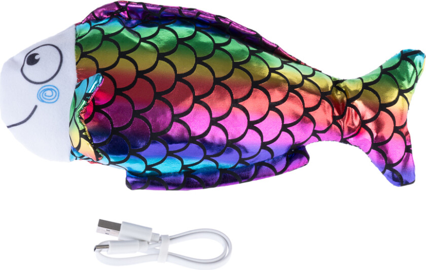 Elektronisk katteleke med dansende fisk - 1 stk.