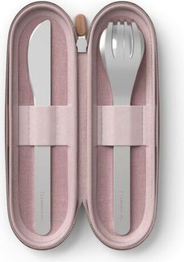 Monbento Slim Nest Trio Knife To-Go Bestikksett Pink