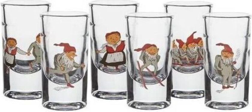 Nisseservise Shot Glass 6pk Porsgrunds Porselænsfabrik