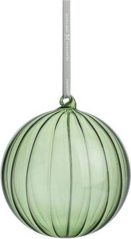 Julekule Glasskule Grønn 12cm - Hadeland Glassverk