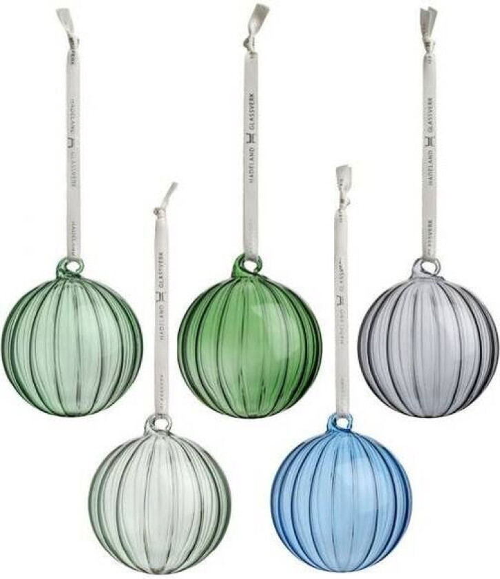 Bilde av Julekule Grønnklang 5pk - Hadeland Glassverk