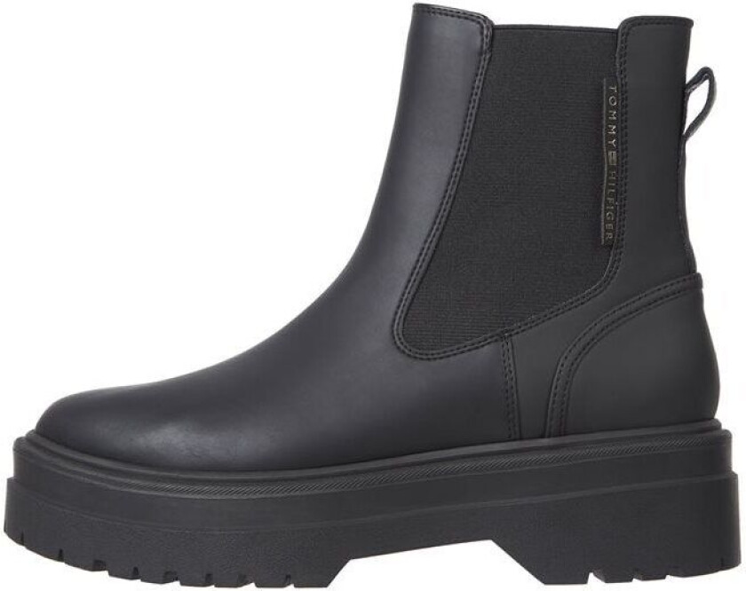 Tommy Hilfiger Rubberised Chelsea Boot Svart 39