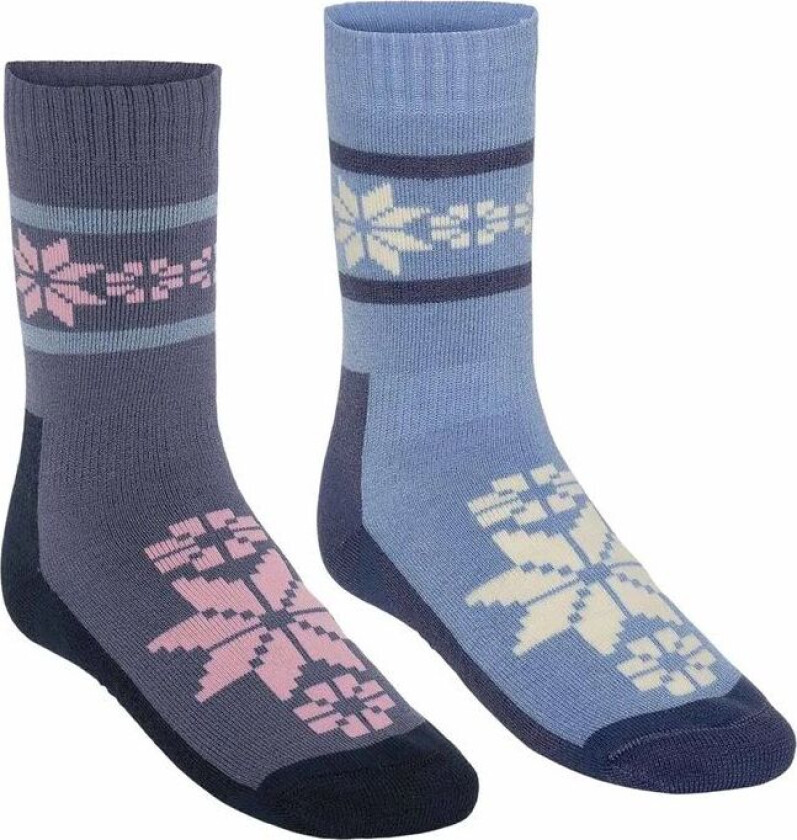Rusa Wool Sokk 2pk Blå 36