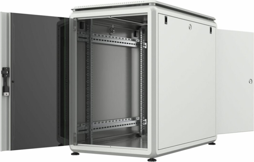 By Logon Data Line - Rack Skap - 600 X 1000 Mm, Data Line - Free-Standing - Hvit - 16U - 19"