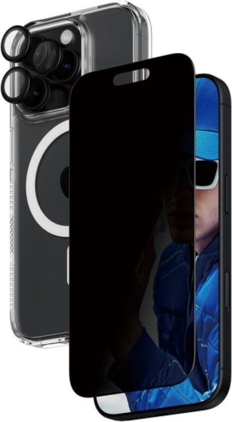Panzerglass 3-I-1 Privacy Beskyttelsespakke Iphone '24 6.3 Pro