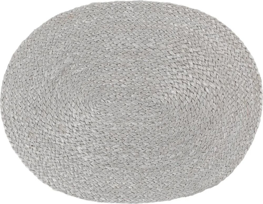 Elin spisebrikke oval Silver grey