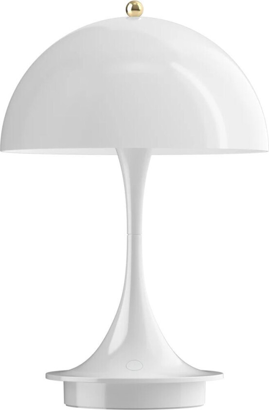 Panthella 160 bærbar bordlampe Anniversary Edition Brass metallised-white