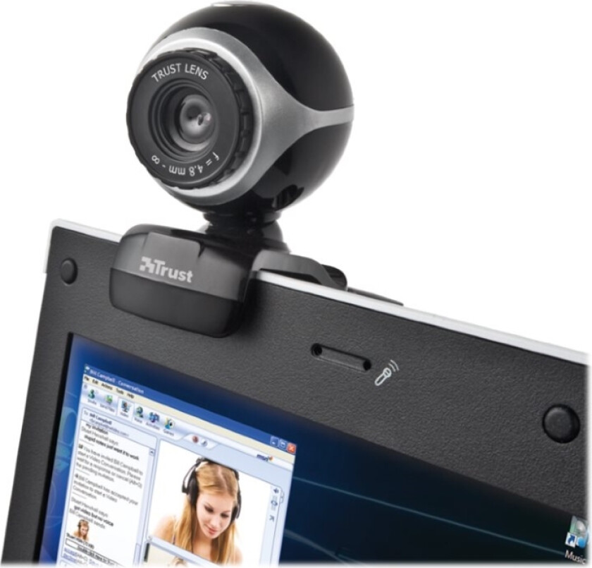 Trust Exis Webcam - Webkamera - Farve - 640 X 480 - Audio - Usb 2.0 - Kompatibelt Med: Windows