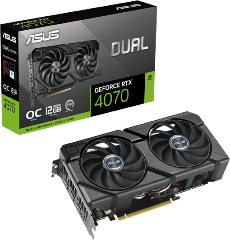 GeForce RTX 4070 SUPER DUAL EVO D6 OC - 12GB GDDR6 RAM - Grafikkort