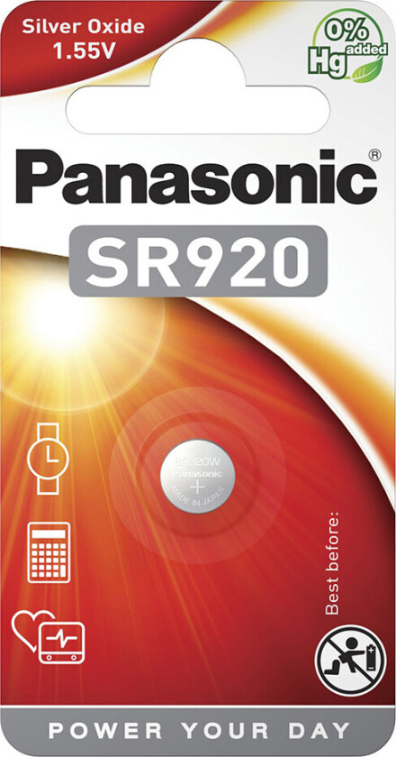 PANASONIC Silberoxide SR920 knappcellebatteri - 1,55V